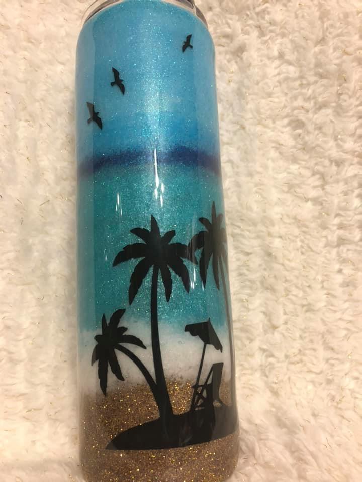 Glitter Beach Tumbler