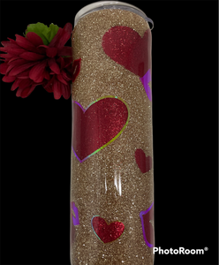 20Oz Hearts and Lips Tumbler