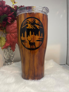 Woodgrain tumbler