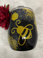 Load image into Gallery viewer, 15oz Let&#39;s Get Buzzed Wine Tumbler
